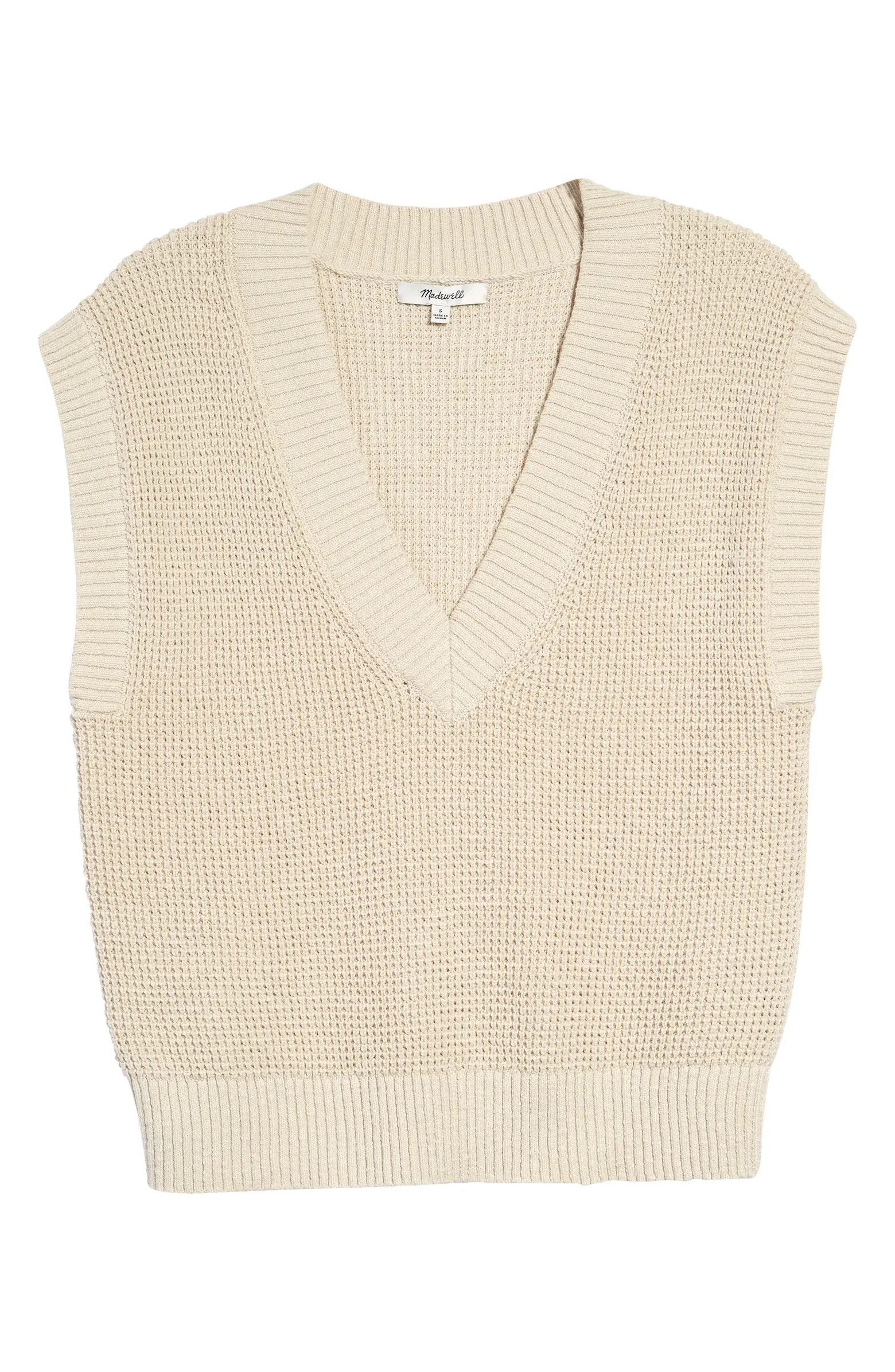Waffle V-Neck Sweater Vest | Nordstrom