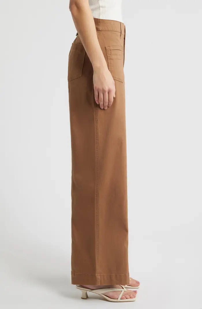 Skyrise Patch Pocket Wide Leg Pants | Nordstrom