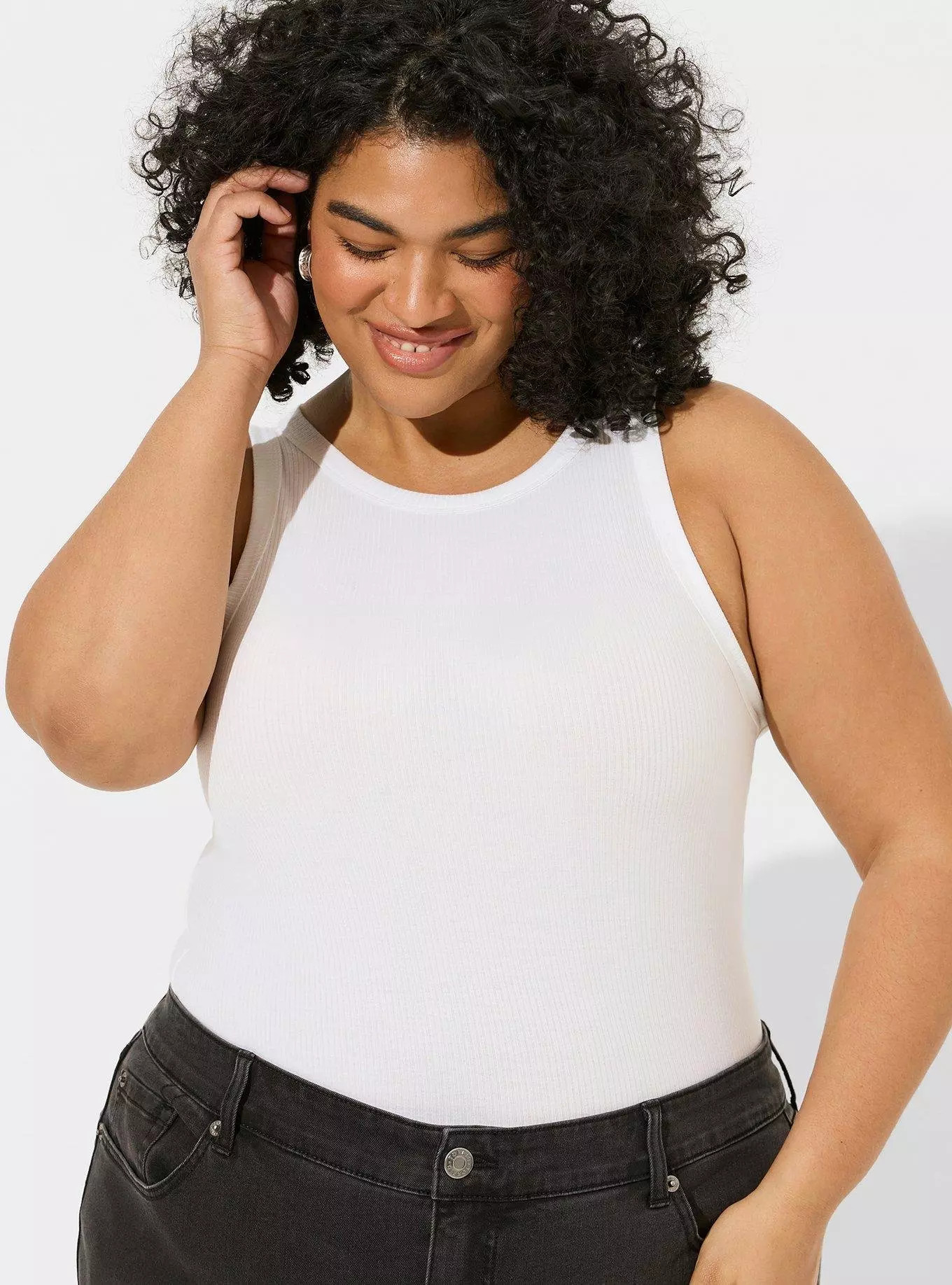 Super Soft Rib High Neck Tank Top | Torrid (US & Canada)
