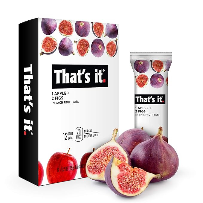 That's it. Apple + Fig Fruit Bars 100% All Natural, No Artificial Ingredients or Preservatives De... | Amazon (US)