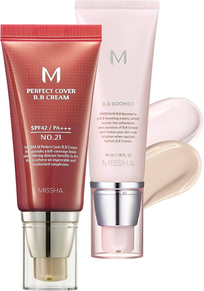 MISSHA BB ESSENTIALS KIT M PERFECT COVER BB CREAM No.21 Light Beige - Light with Cool Undertone/S... | Amazon (US)