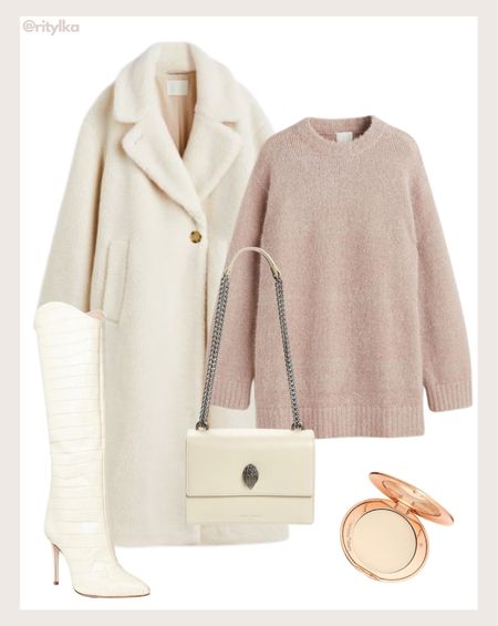 Winter outfit

White teddy coat
Taupe sweater dress
White bag
White boots

#hmoutfit #hmdress #hmcoat #winteroutfit #budgetfashion

#LTKunder100 #LTKstyletip #LTKSeasonal