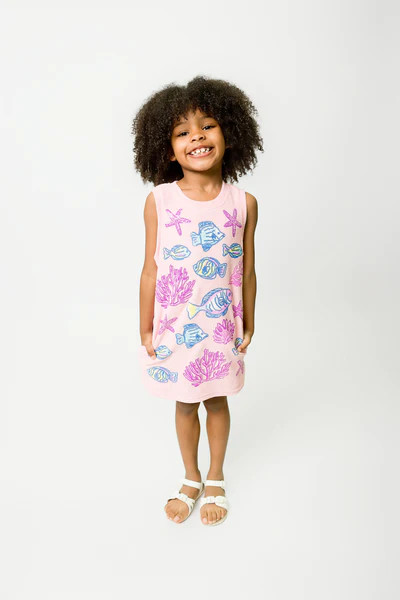 Under the Sea Dress - Light Pink | Belle Cher