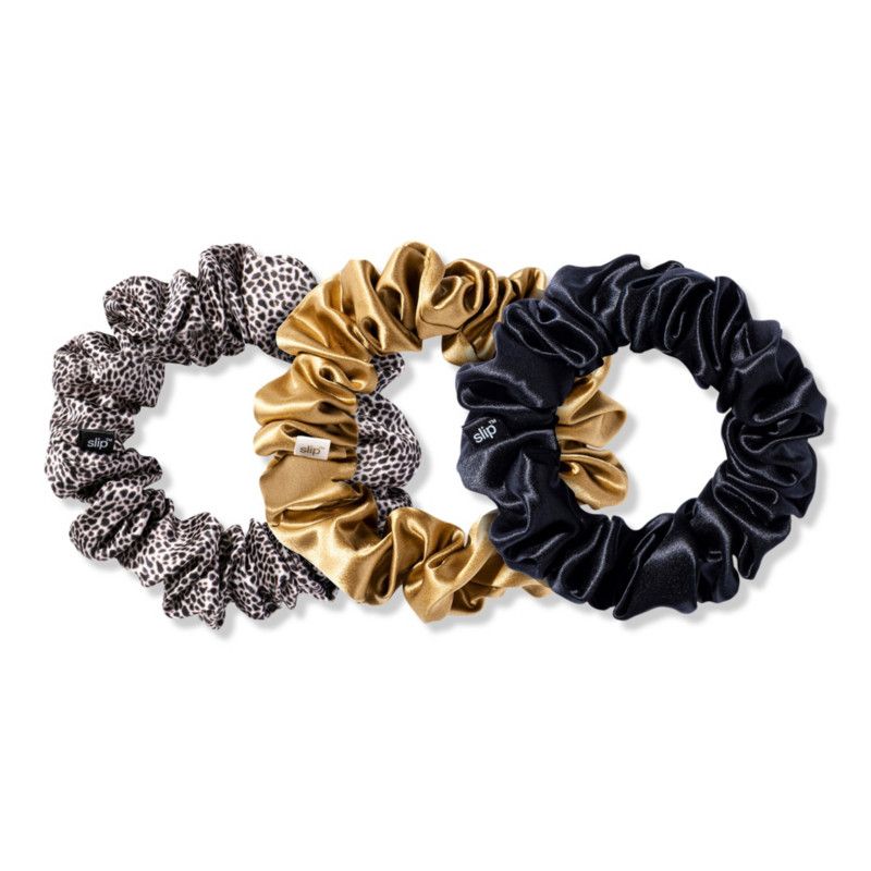 Slip Black, Leopard & Gold Large Scrunchies | Ulta Beauty | Ulta