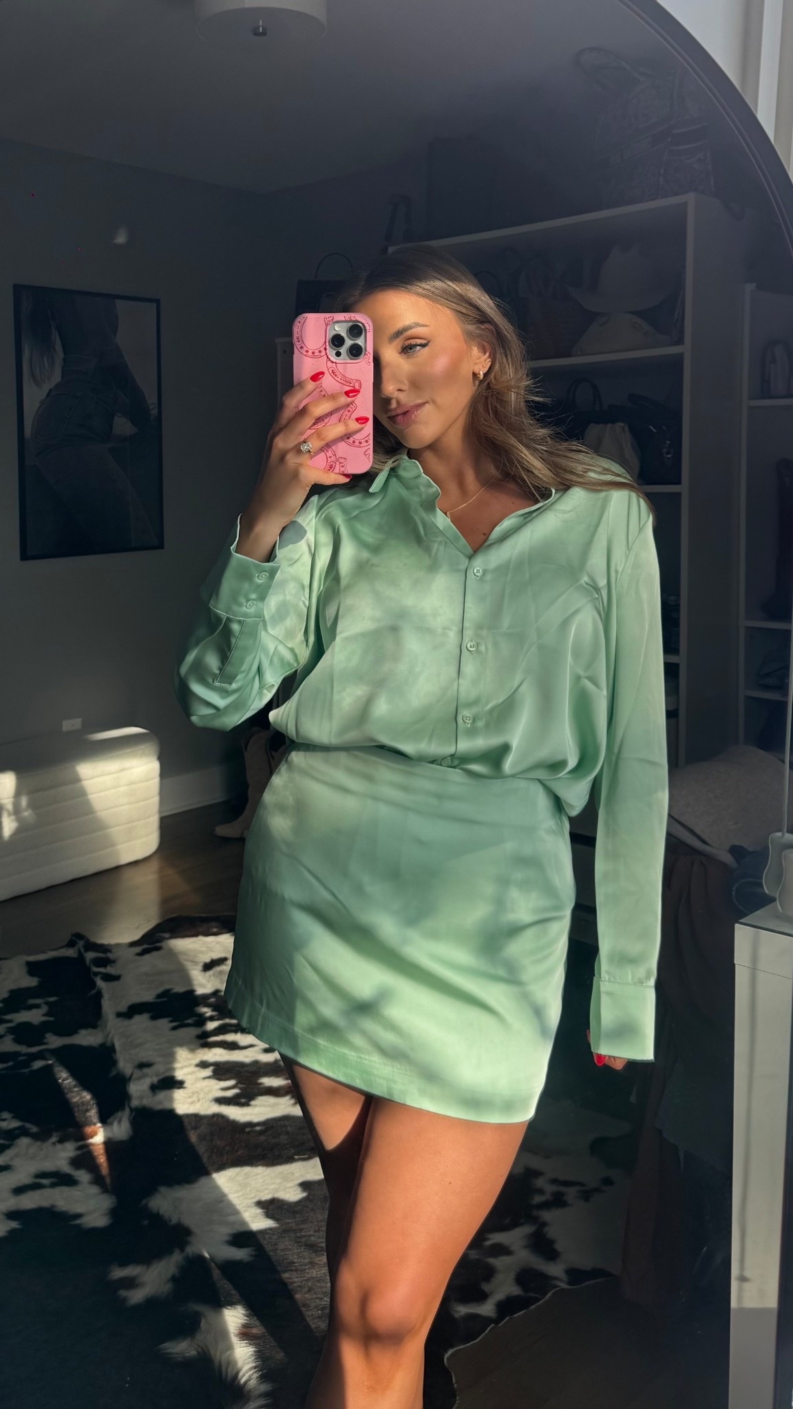 This satin top and skirt moment is everything. Pre-spring with Vici, I’m in a size medium in both. Code VICTORIAW35

#LTKSeasonal #LTKootd #LTKWorkwear