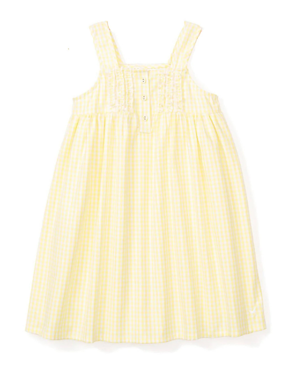 Children's Yellow Gingham Charlotte Nightgown | Petite Plume
