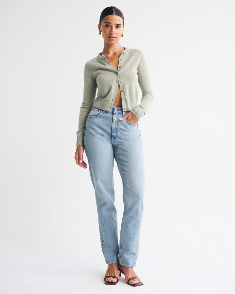 Curve Love Ultra High Rise 90s Straight Jean | Abercrombie & Fitch (US)