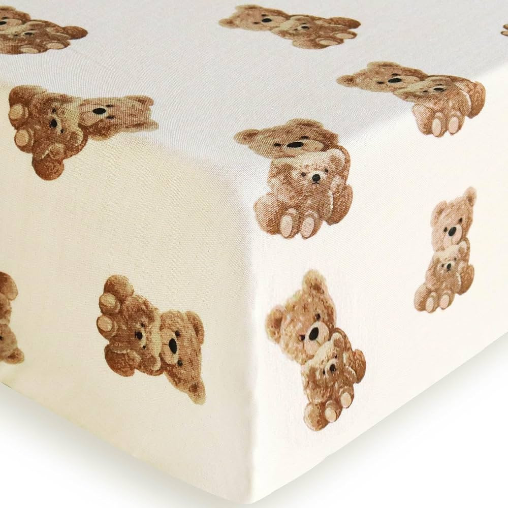 LifeTree Crib Sheets for Baby, Muslin Fitted Crib Sheets Boys Girls - Toddler Bed Sheet Fits Stan... | Amazon (US)