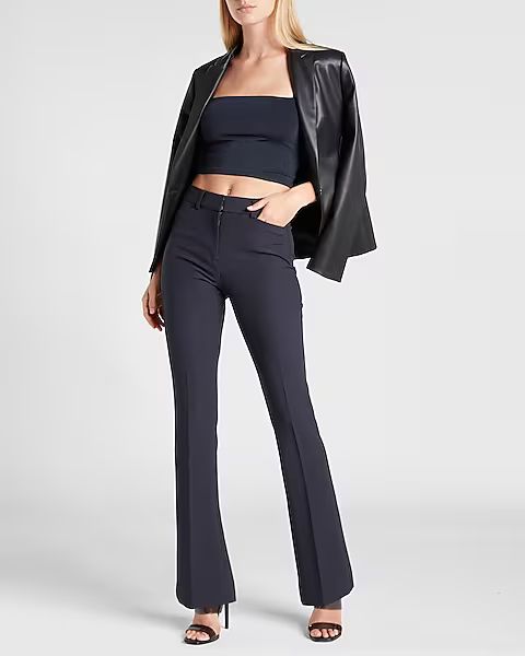 High Waisted Supersoft Twill Bootcut Pant | Express