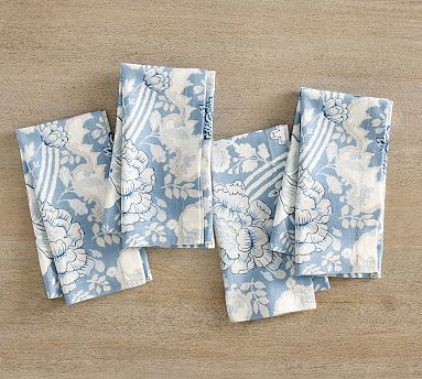 Kravet Arboretum Cotton/Linen Napkins - Set of 4 | Pottery Barn (US)