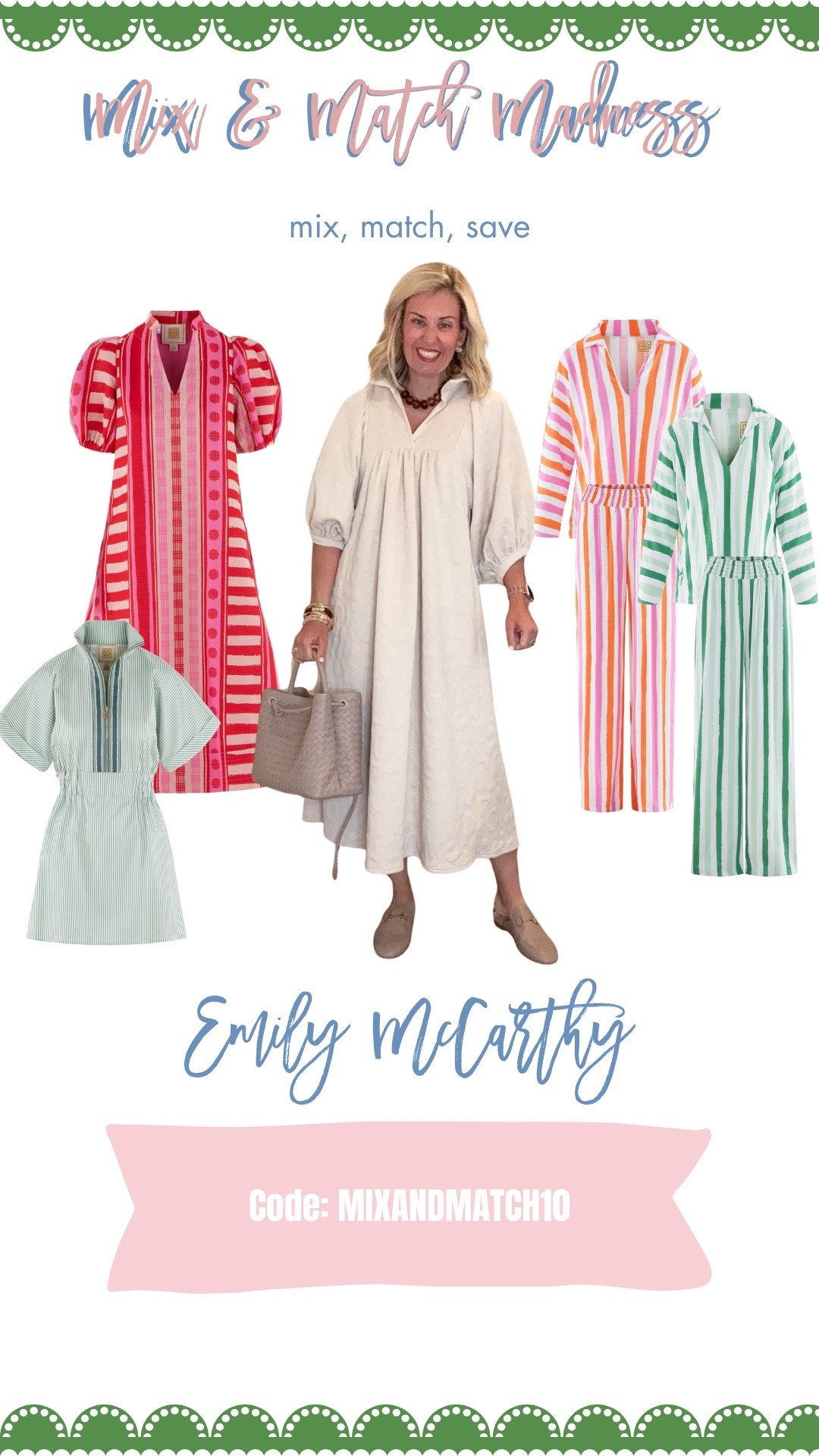 Emily McCarthy never gets it wrong and oh how I love her pieces! Y’all have seen me wear them year-round and they are universally flattering!! Use my code for 10% off sitewide!! 

Code MIXANDMATCH10

 

#LTKOver40 #LTKdayinmylife #LTKmomlife