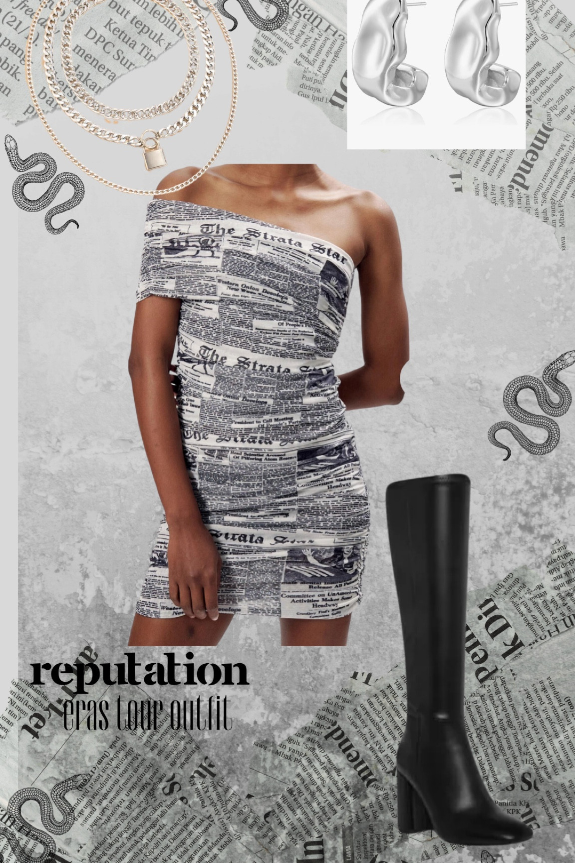 Eras Tour Outfit Inspo - Reputation Era

Taylor swift, taylor swift eras tour, eras tour outfit, eras tour outfit ideas