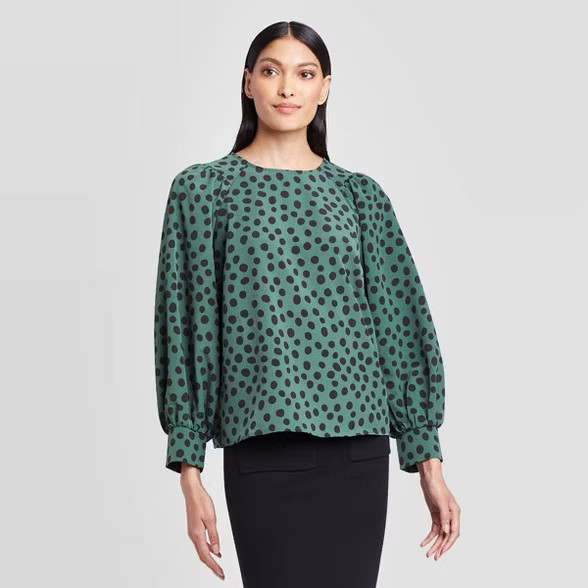 Women's Balloon Long Sleeve Blouse - Who What Wear™ | Target