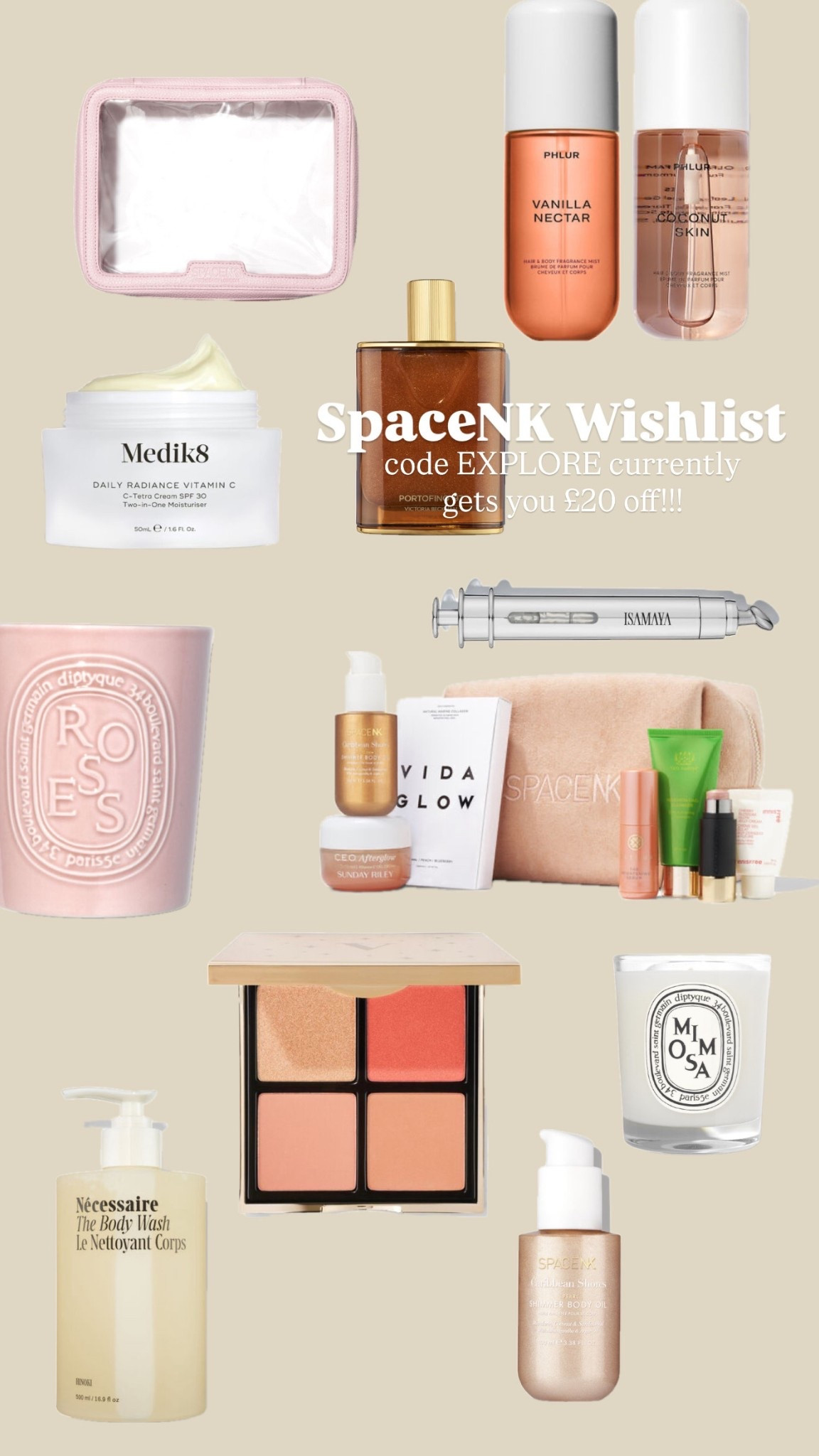 It’s the perfect to do a makeup and skincare order, SpaceNK has £20 off with code EXPLORE! 

#LTKbeauty #LTKeurope #LTKautumn