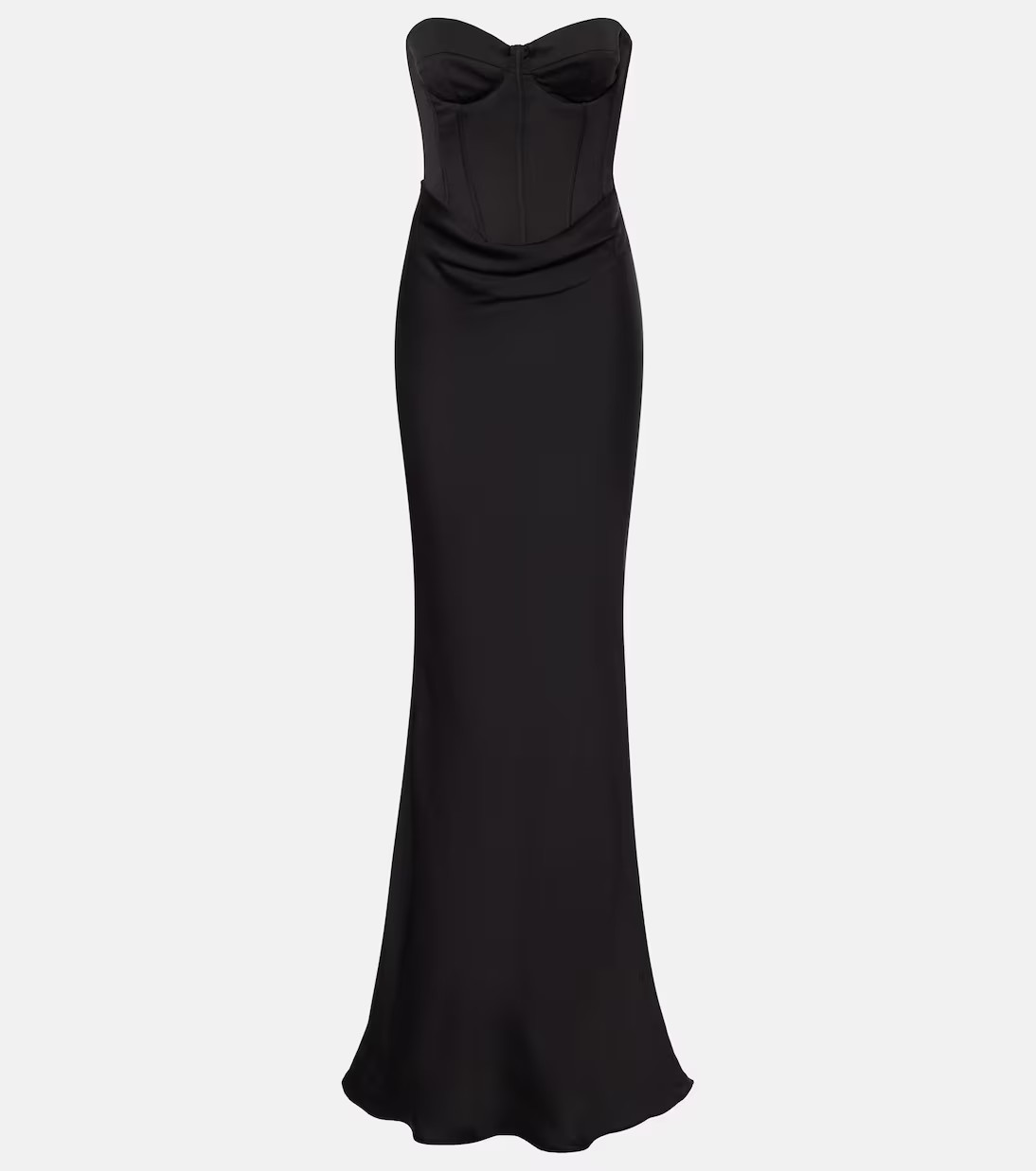 Draped satin corset gown | Mytheresa (UK)