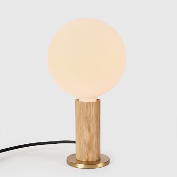 Tala Knuckle Table Lamp w/Sphere IV Bulb | West Elm (US)