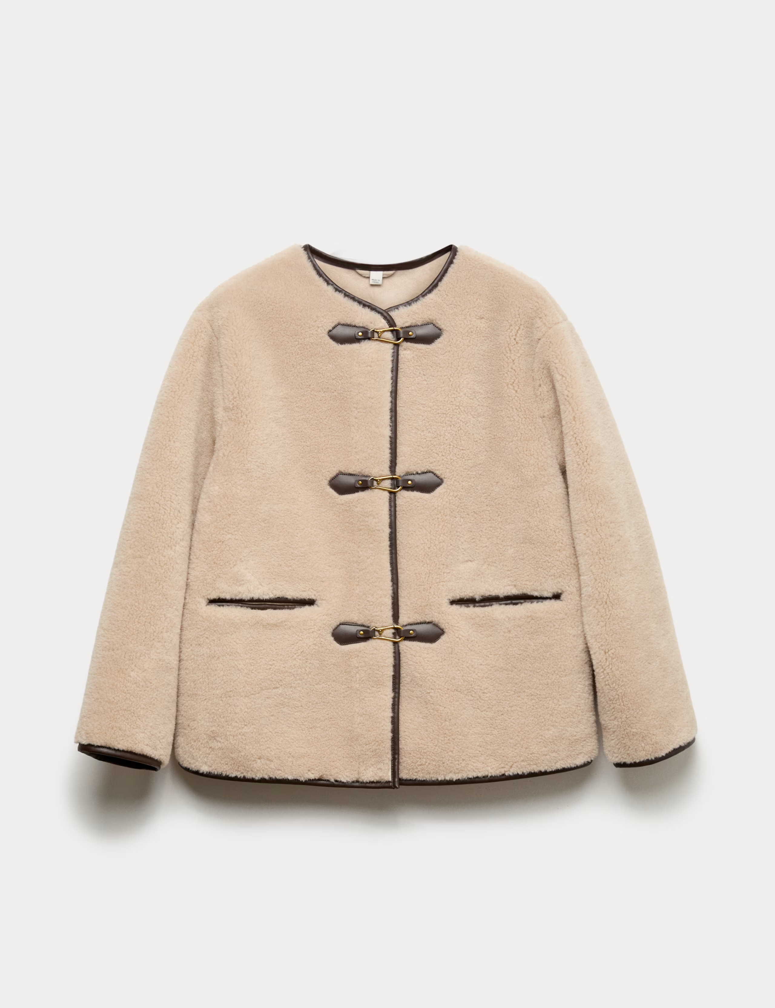 Faux Fur Buckle Trim Coat | Marks & Spencer (UK)
