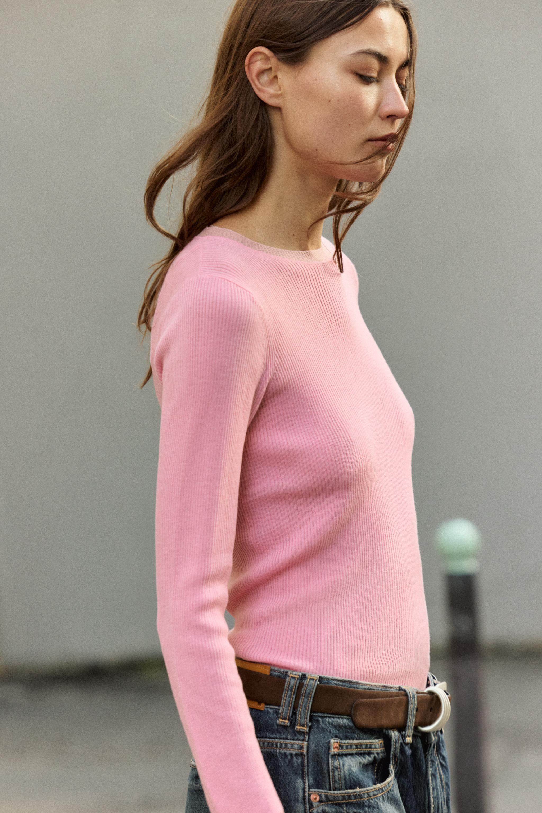 FINE KNIT WOOL JUMPER | Zara US