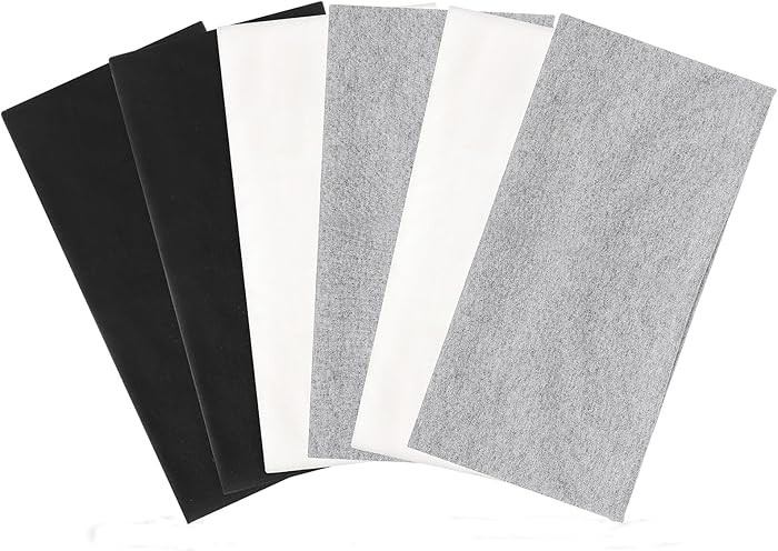 6 Pack Wide Headbands for Women, 9.3x4.7inch Cotton Sports Headband Large Thick Head Bands for Yo... | Amazon (US)