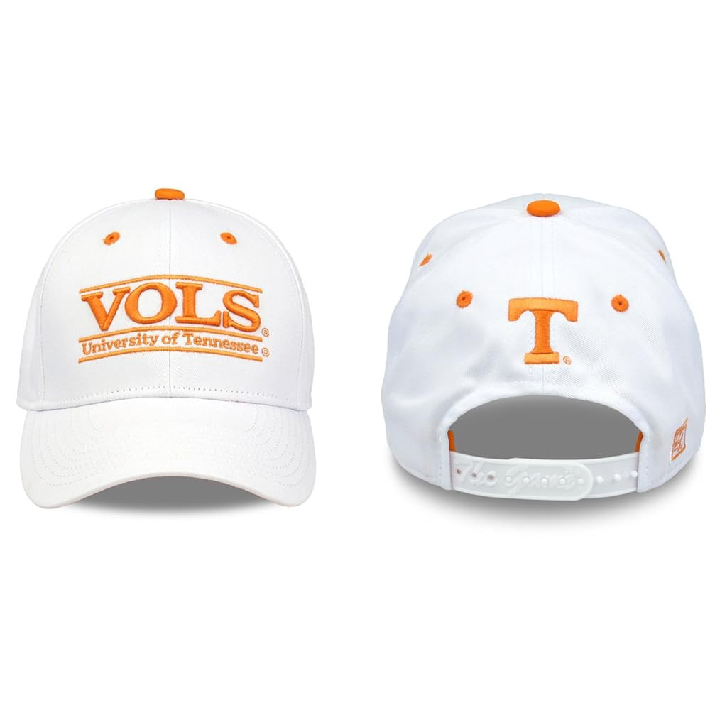 The Game NCAA Tennessee Volunteers Unisex NCAA bar Design Hat, White, Adjustable, One Size | Amazon (US)