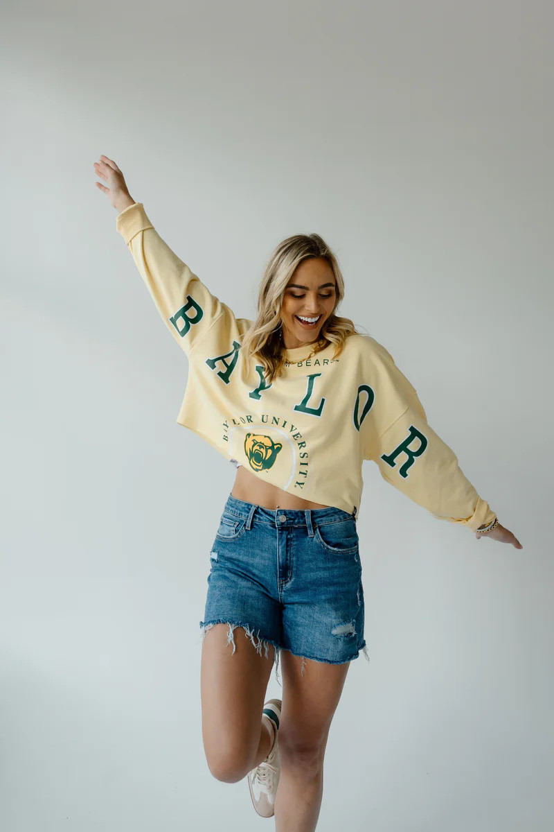 Baylor Phipps Split Cropped Longsleeve | Gameday Social