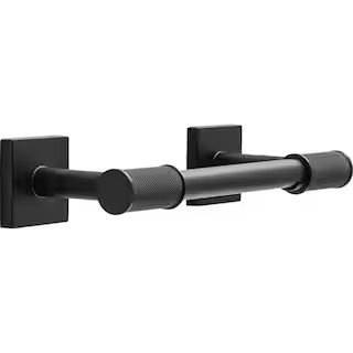 Delta Averland Wall Mount Pivot Arm Toilet Paper Holder Bath Hardware Accessory in Matte Black AV... | The Home Depot