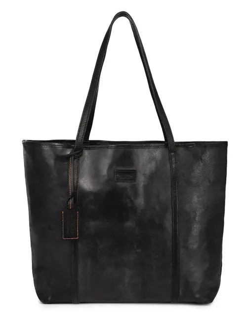OLD TREND Alder Genuine Leather Everyday Shoulder Tote in Black at Nordstrom | Nordstrom