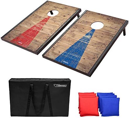 GoSports Classic Cornhole Set – Includes 8 Bean Bags, Travel Case and Game Rules (Choice of sty... | Amazon (US)