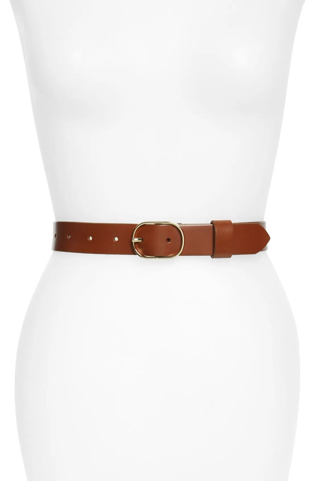 Halogen® Tailored Trouser Leather Belt (Regular & Plus) | Nordstrom