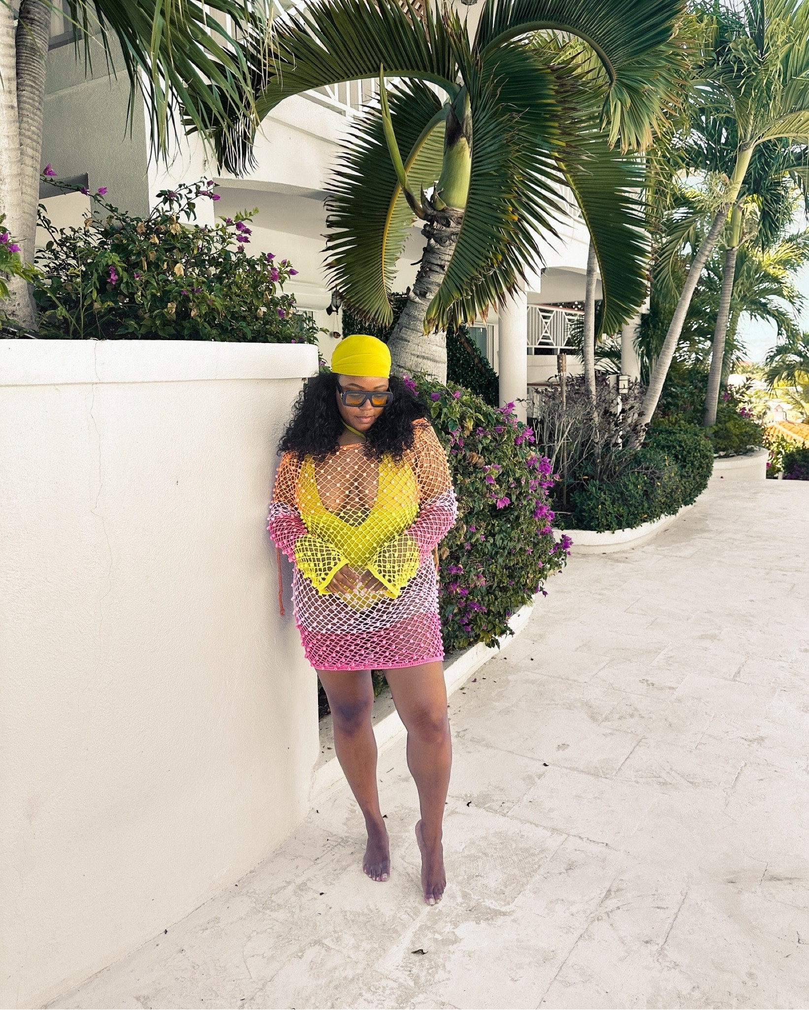 Vacation outfit feat. a beaded knit coverup 🏝️

Cover up, midsize vacation outfit, midsize swim

#LTKSeasonal #LTKSwim #LTKMidsize