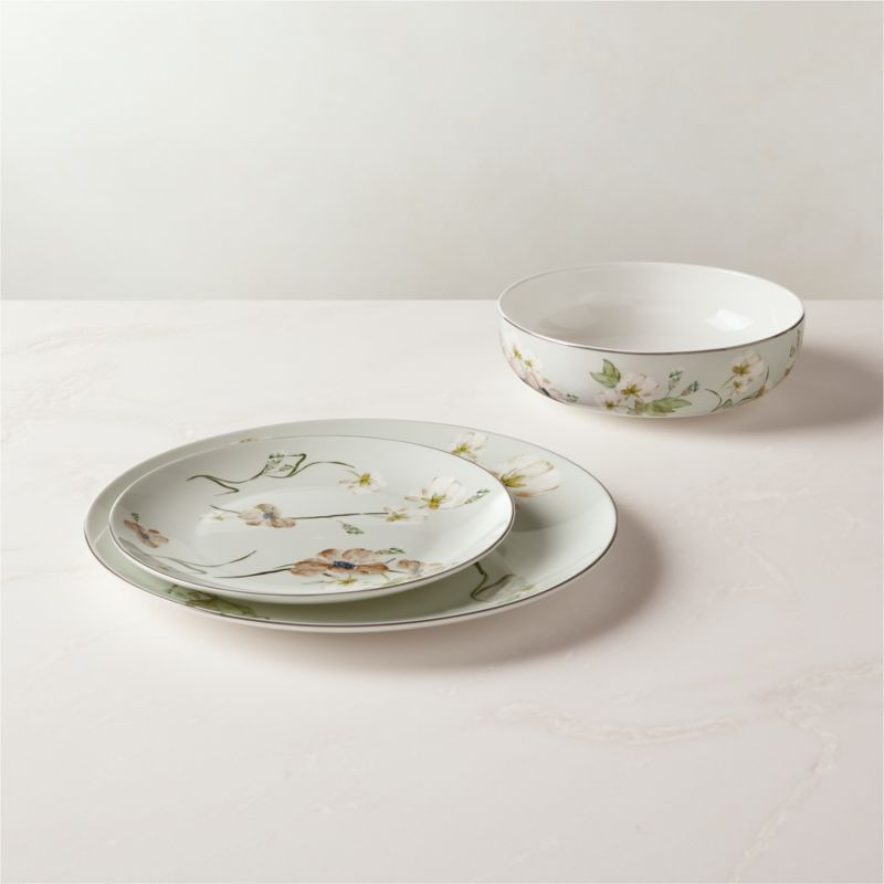 3-Piece Blossom Place Setting | CB2 | CB2