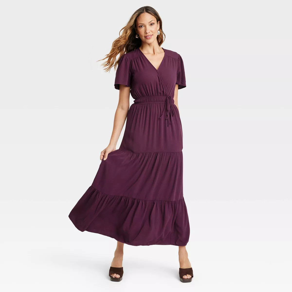 Women's Short Sleeve A-Line Maxi Dress - Knox Rose™ | Target
