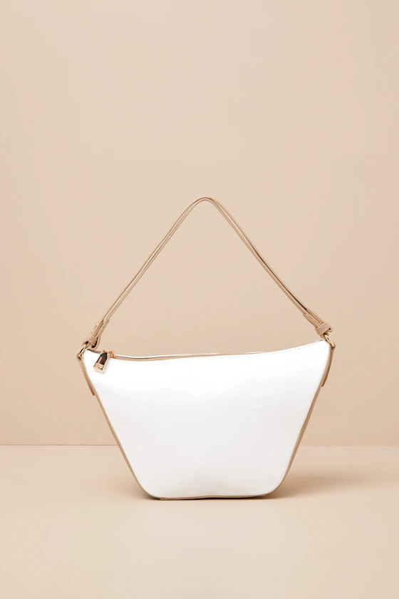 Cayden Ivory Vegan Leather Handbag | Lulus