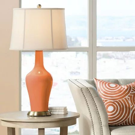 Color + Plus Celosia Orange Anya Table Lamp | Walmart (US)