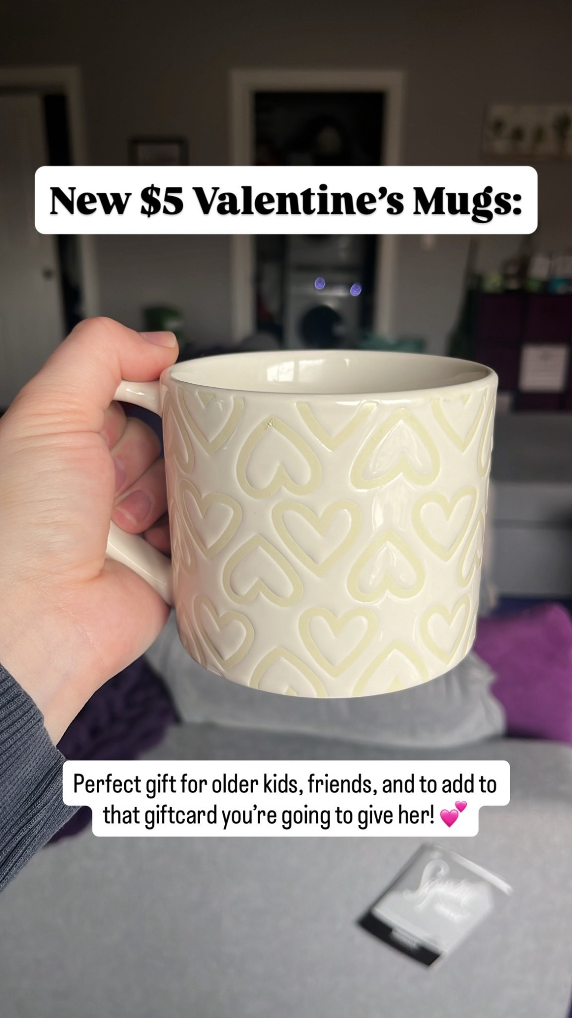 Obsessed is an understatement 💌☕
These $5 Valentine’s mugs from Target are the cutest little way to romanticize your morning coffee or tea without blowing the budget. Perfect for Galentine’s, teacher gifts, coworkers, a little self-love moment, or pairing with candy for the easiest Valentine’s gift ever.

Affordable Valentine decor, heart mugs, Target finds, cute coffee mugs, budget-friendly gifts, seasonal home decor… you already know these won’t stay in stock long 💕✨

#LTKmorningroutine #LTKFindsUnder50 #LTKHome