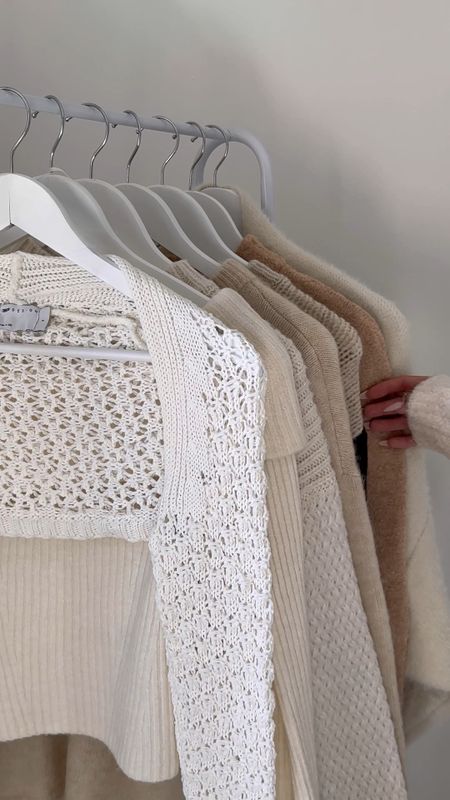 Autumn knitwear 🤍
Cardigan is Marcela London 

#LTKstyletip #LTKSeasonal