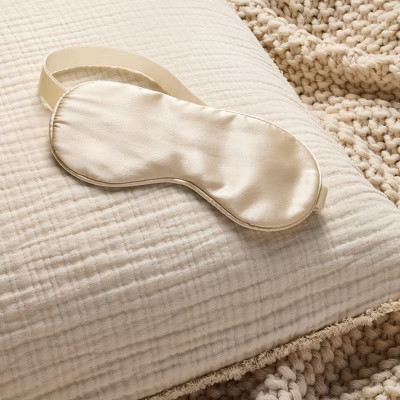 Solid Silk Eye Mask Natural - Casaluna™ | Target