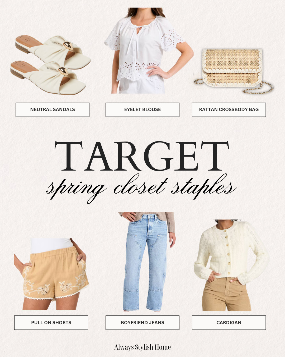 @target spring fashion staples, target accessories, target spring fashion, target sandals, shoes for spring, jeans, target eyelet blouse. target cardigan, embroidered shorts, target new arrivals, target hand bags, target purses, denim jeans for women, target sandals, beach vacation outfits, spring fashion finds, vacation style, affordable spring capsule wardrobe must haves 

 #LTKdayinmylife #LTKSeasonal #LTKSaleAlert