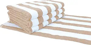 Arkwright Cabana Pool Beach Towel - 100% Ring Spun Cotton Large Soft Quick Dry Bath Towels Perfec... | Amazon (US)