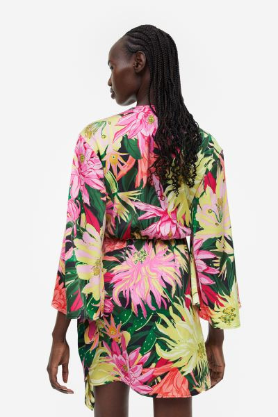 Satin Wrap-front Dress | H&M (US + CA)