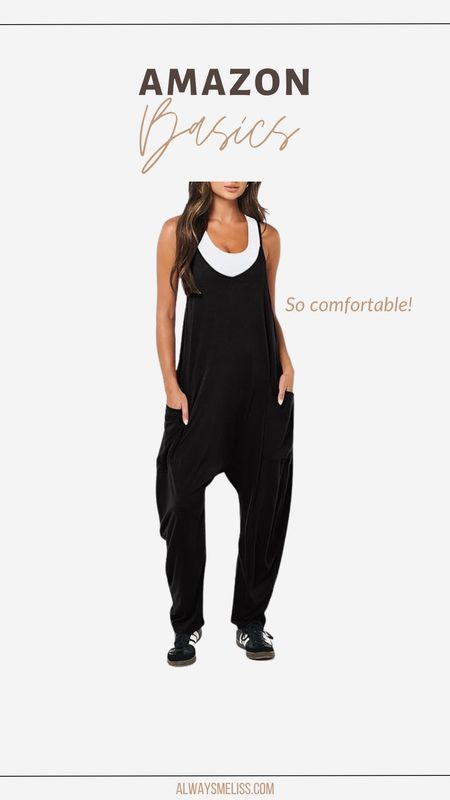 One-piece jumpsuit from Amazon with adjustable straps. Comes in over 20 colors! Grab it while it's on sale now!

#LTKstyletip #LTKfindsunder50 #LTKsalealert