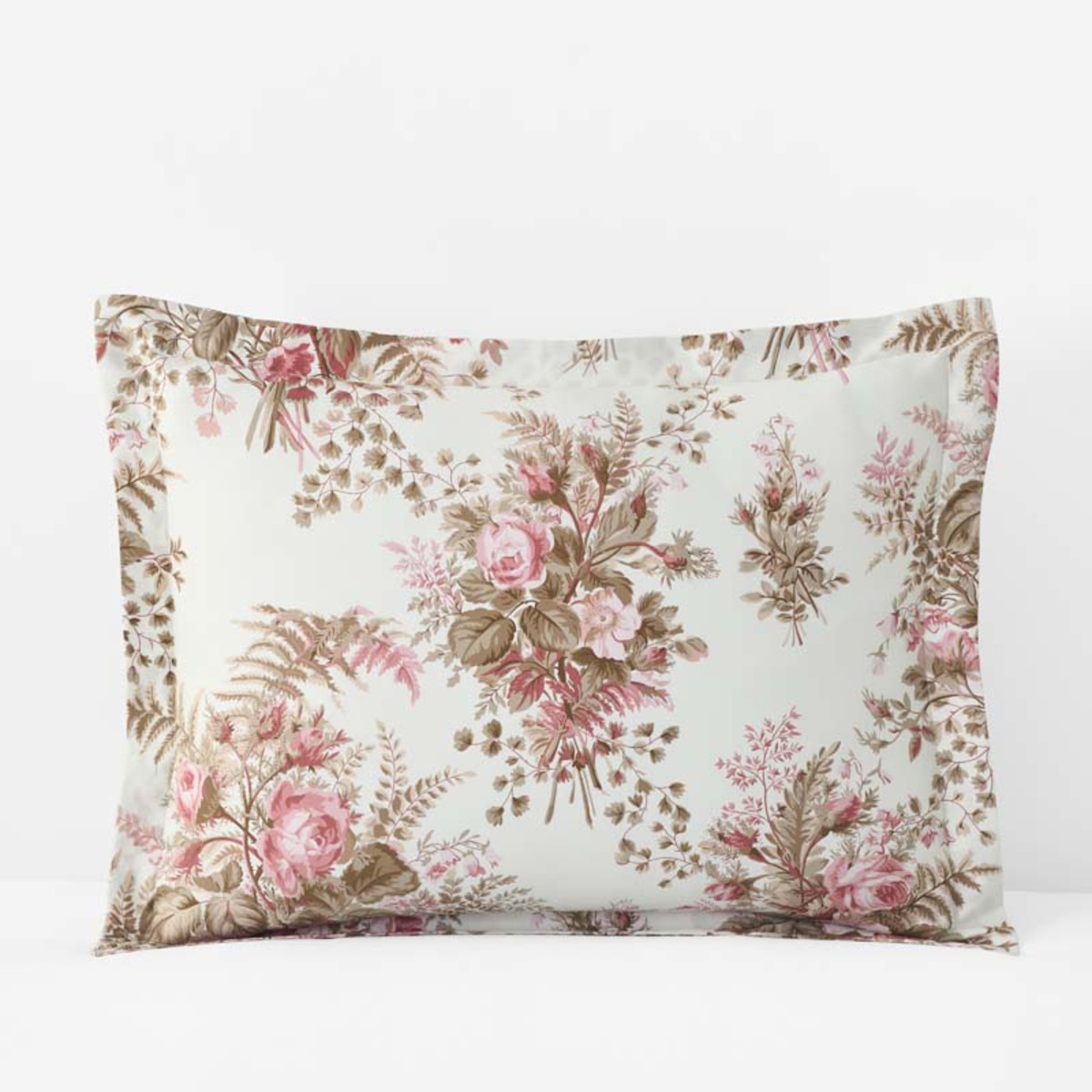 Antara Reversible Premium Smooth Sateen Sham - Blush, Standard | The Company Store