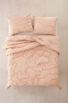 Margot Tufted Floral Beige Comforter | Urban Outfitters (US and RoW)