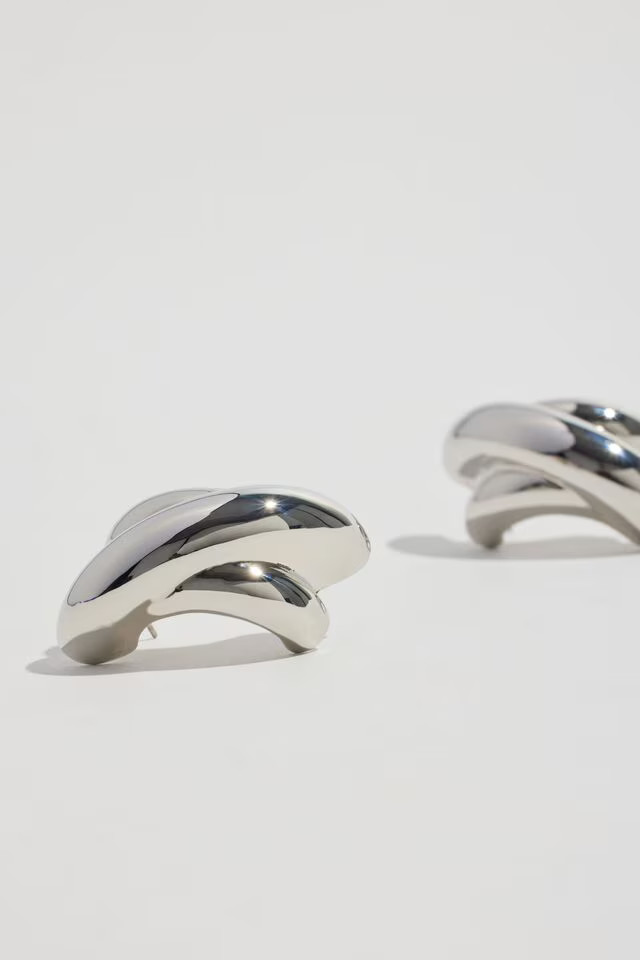 Oversized Double Cross Earrings | Dynamite Clothing