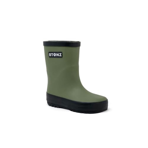 Stonz Rain Boots - Kids Rubber Boots Made with Toxic Free Natural Rubber - Waterproof, Safe Kids Rain Boots For Girls & Boys - Durable & Comfortable For Camping, School & Play. | Amazon (US)