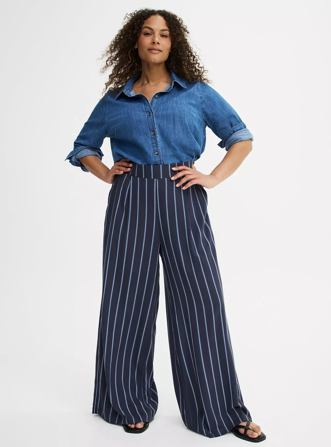 High-Rise Pull-On Wide-Leg Pant | Torrid (US & Canada)