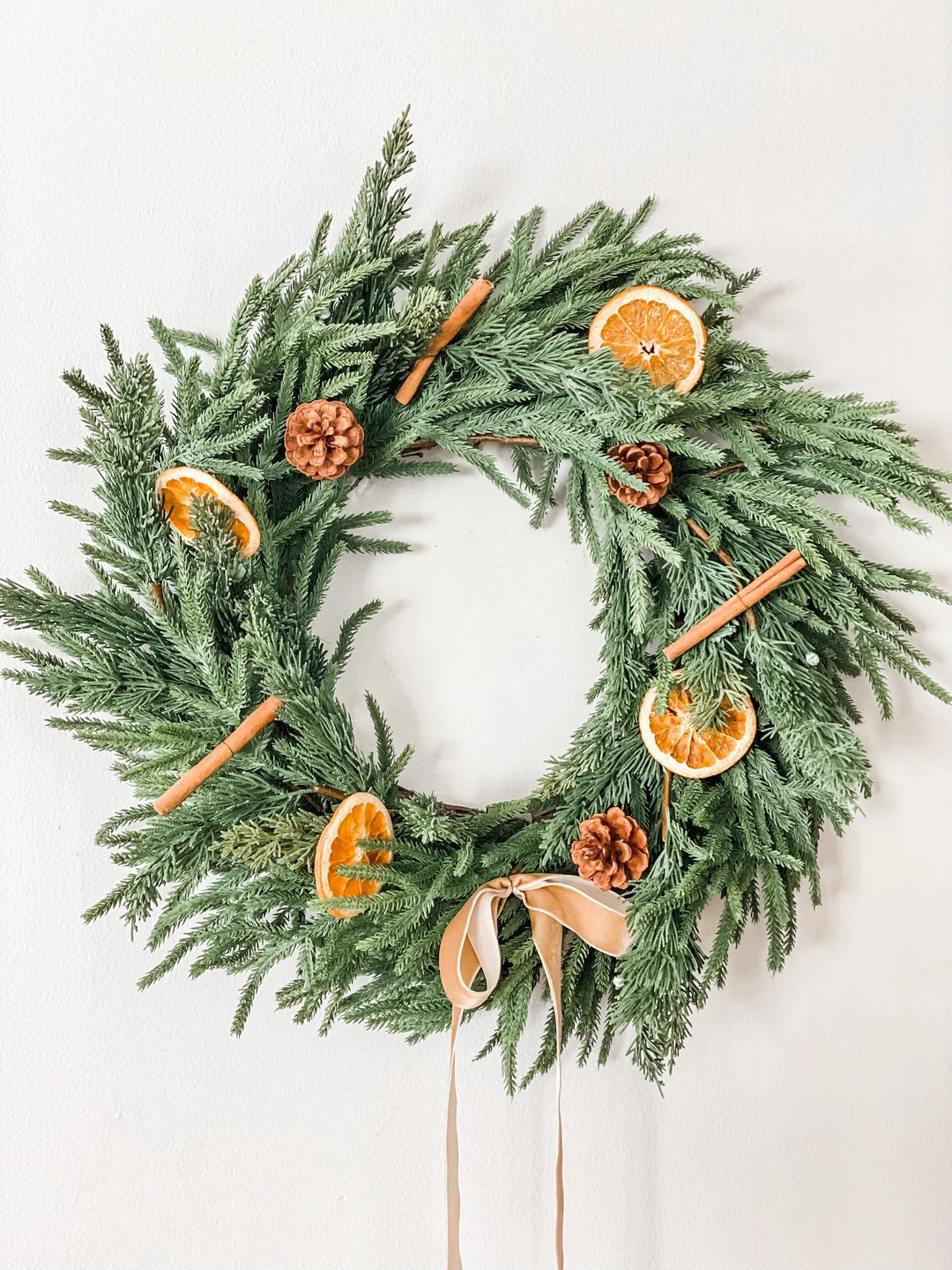 Dried Orange and Cinnamon Winter Wreath | Journey Decor