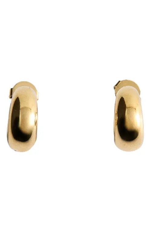 MANGO Semi Hoop Earrings in Gold at Nordstrom | Nordstrom