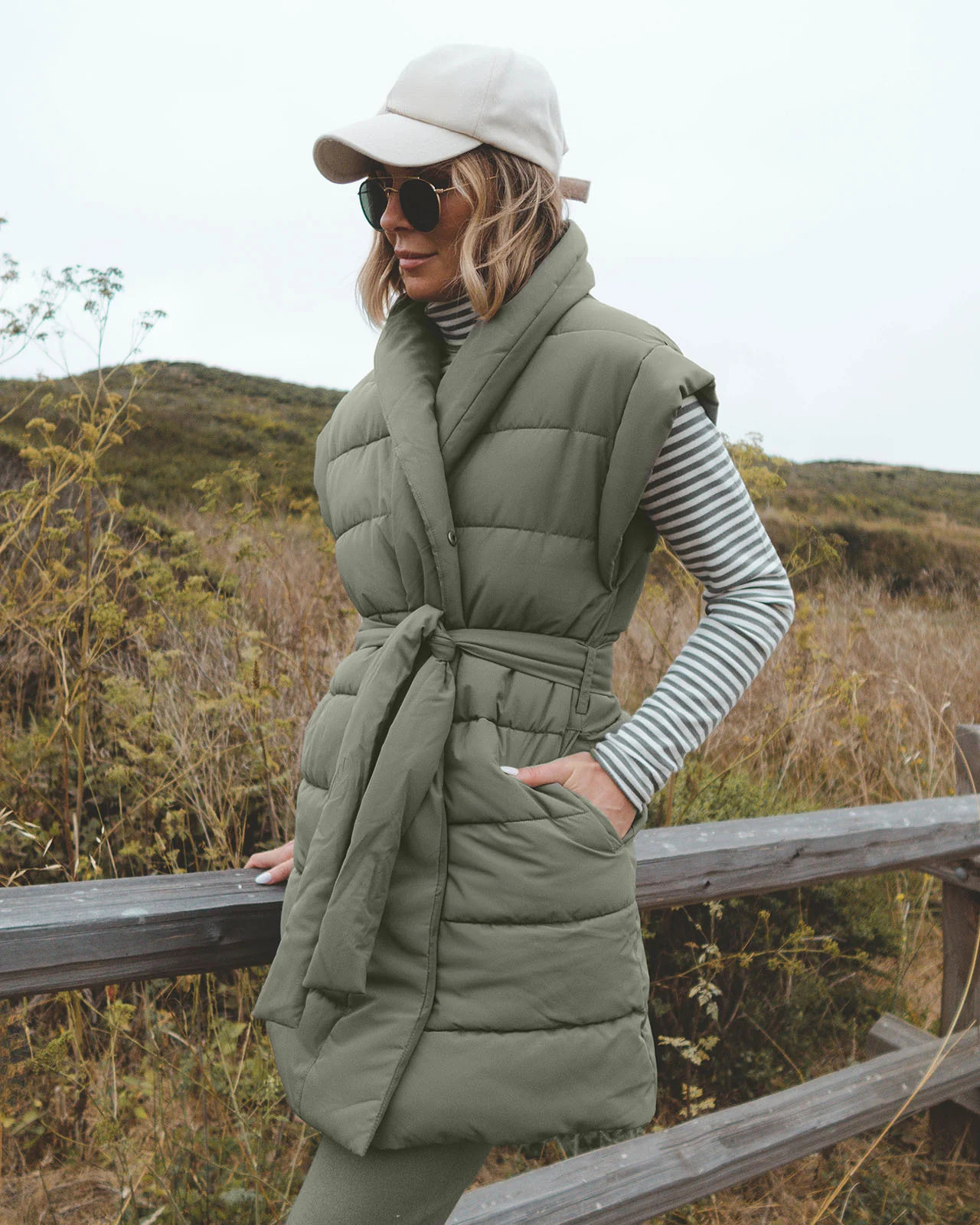 Splendid x @Cellajaneblog Long Puffer Vest | Splendid