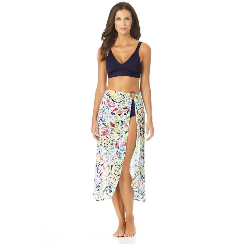 Anne Cole - Women's Petal Paisley Ring Sarong Skirt | Target